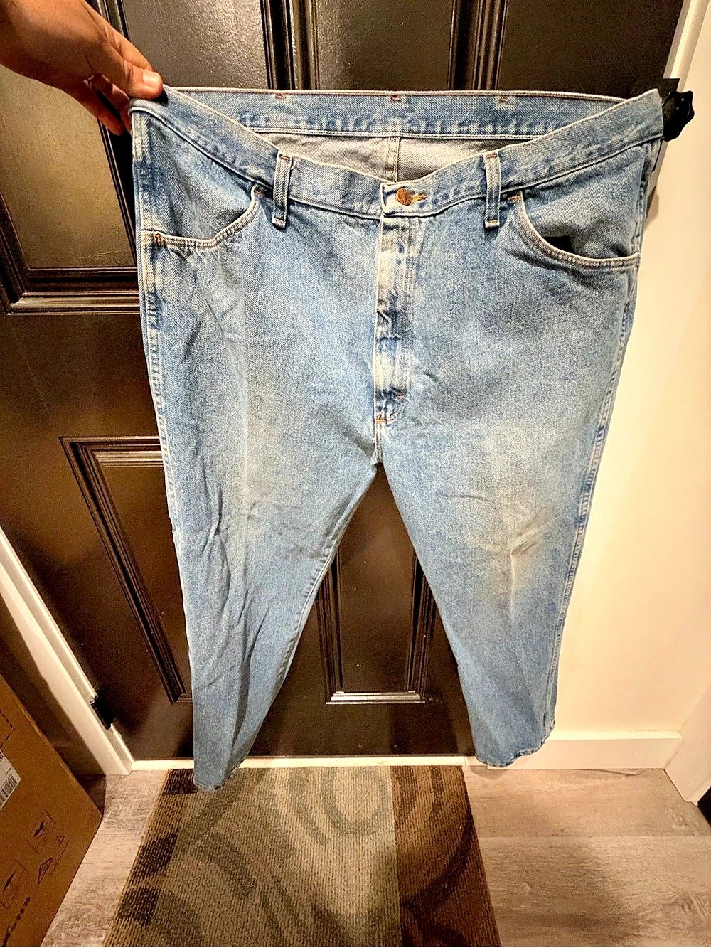Rustler Men's Relaxed Jeans Waist 40 x 30 Blue